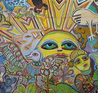 The Painting of Life by Mirka Mora - Holiday Adelaide