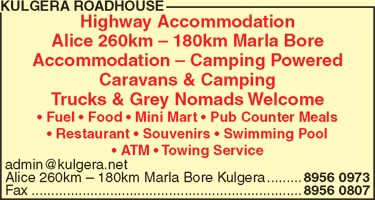 Kulgera Roadhouse - Holiday Adelaide 1