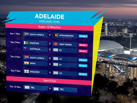 ICC Men's T20 World Cup - Semi-Final - Holiday Adelaide 1