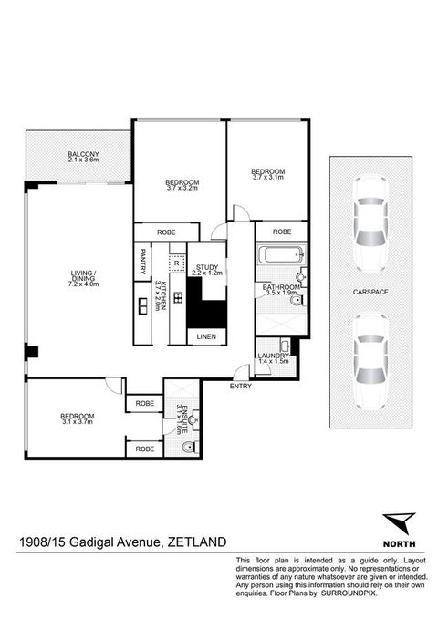 Gadigal Groove - Modern And Bright 3BR Executive Apartment In Zetland With Views - Holiday Adelaide 11