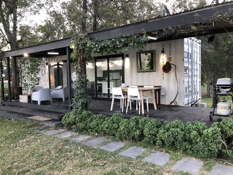 Absolute Riverfront Shipping Container Cabin - Holiday Adelaide 0
