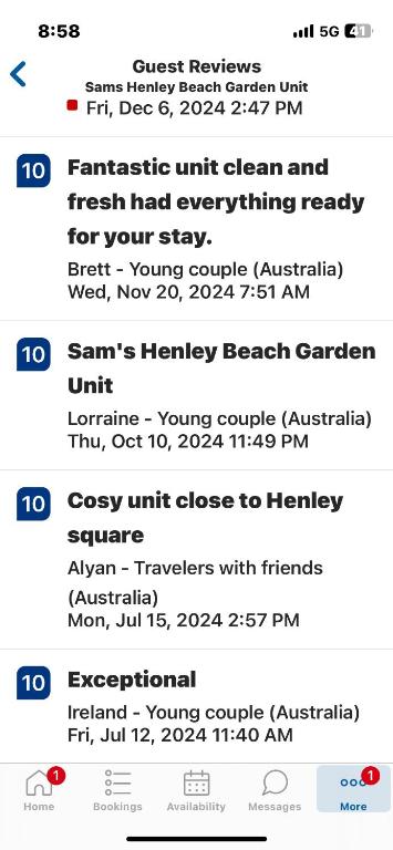 Sams Henley Beach Garden Unit - Holiday Adelaide 3
