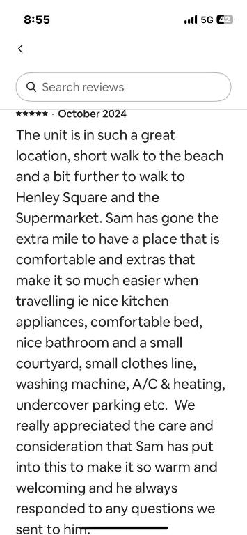 Sams Henley Beach Garden Unit - Holiday Adelaide 1