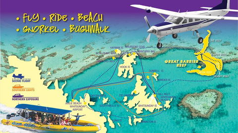 Scenic Flight - Great Barrier Reef, Heart Reef, Whitehaven Beach & Hill Inlet! - Holiday Adelaide 0